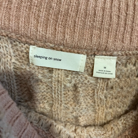 Anthropologie size m sleeping on snow off shoulder sweater - Picture 2 of 3